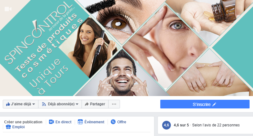 page Facebook du panel local de Spincontrol